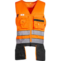 Priha 4040 Lk.1 orange/black attention hanging pocket vest