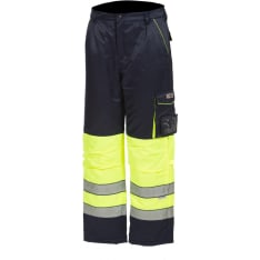 Priha 4053 Lk.1 sini/keltainen huomio talvivyötäröhousut
