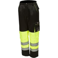 Priha 4077 Lk.1 yellow/black attention winter waist pants