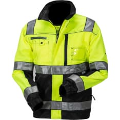 Priha 4134 Lk.2 musta/keltainen huomio työtakki