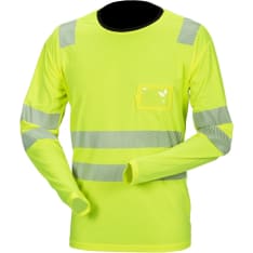 Priha 4068P keltainen katkoprintti huomiopaita