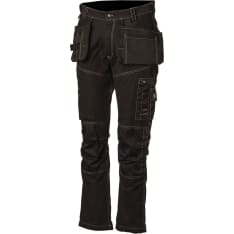 Priha 4355 stretch black pants with hanging pockets