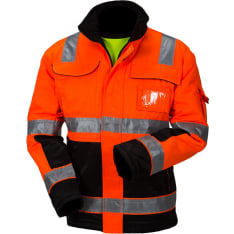 Priha 4122 Lk.2 orange/black attention winter sweater