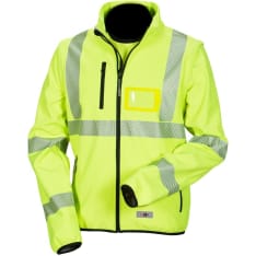 Priha 4138 lk.2 yellow softshell sweater with an attention-grabbing color
