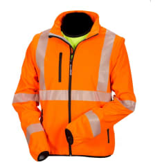 Priha 4145 lk.2 orange softshell sweater with an attention-grabbing color