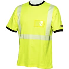 Priha Hi-Vis keltainen katkoprintti puuvilla t-paita