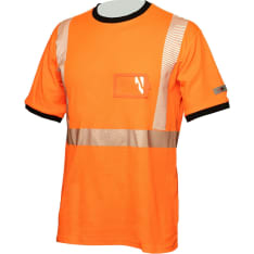 Priha Hi-Vis oranssi katkoprintti puuvilla t-paita