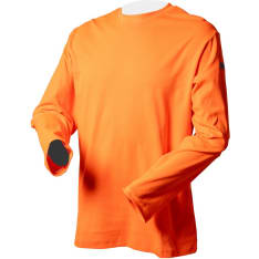 Priha 4378 technical cotton long sleeve orange work shirt