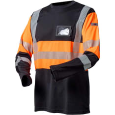 Priha 4384 Orange/black LK.1 long-sleeved work shirt