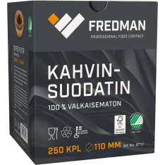 Fredman 110 mm / 250 kpl suppilosuodatin