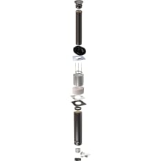 Narvi black Ø150mm fireplace chimney