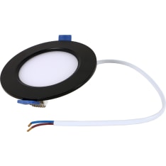 Led Energie 6W 370lm 3CCT dimmable black recessed panel light