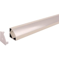 Led Energie 1m corner white aluminum profile