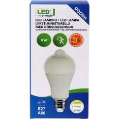 Led Energie 900lm 4000K E27 LED-vakiokupulamppu liiketunnistimella