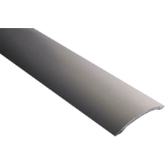 Maler 8,4x61x1000 aluminium brushed graphite with Velcro fastening on a flat surface