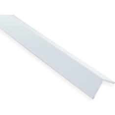 Maler 2x25x25x2000 aluminium white painted corner plate