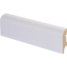 Maler 16x42x2750 MDF Laminate white skirting board