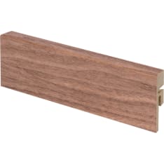 Maler 12x42x1050 MDF Laminate Genuine Feel Walnut Skirting Board