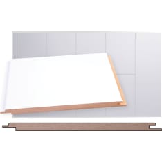Maler 8x195x2070 STP-0 MDF E0 pure white interior panel