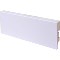 Maler Aava 12x58x2750 MDF E0 melamine pure white skirting board