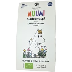 Dammenberg Moomin organic chocolate buttons 55g