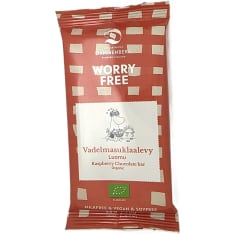 Dammenberg 46% Moomin organic, vegan, soy-free raspberry chocolate bar 70g
