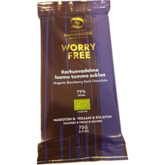 Dammenberg organic blackberry dark chocolate bar 70g