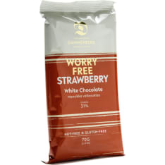 Dammenberg strawberry 70 g white chocolate bar