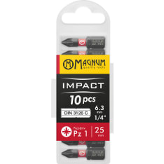 Magnum Impact Torx/Phillips/PZ 25mm 10kpl ruuvauskärki