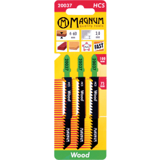 Magnum 3pcs HCS 3.0/100mm Jigsaw blade