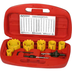 Magnum 9-piece carbide hole saw set