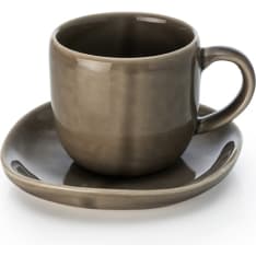 Nosse Ceramics For Heirol Svelte Olive kahvikuppi ja asetti