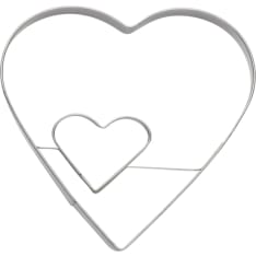 Heirol double heart cookie cutter