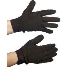 Glove cotton brown