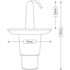 Tammers 22mm maskisuojan kiinnike