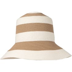 Salon Straw Bucket Hat Stripe women`s hat