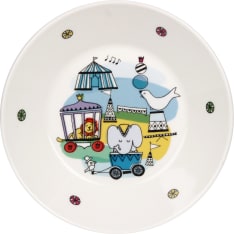 Gold ceramics Sirkus 20cm children's plate