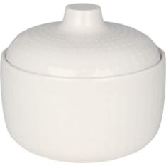 Gold ceramics A genuine white sugar bowl with a lid