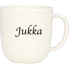 Kultakeramiikka Jukka name mug