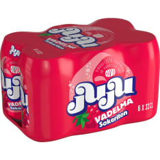 OLVI Juju Raspberry Sugar-free 6x0,33 l can