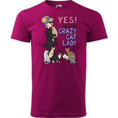 Mikebon Crazy Cat Lady T-paita