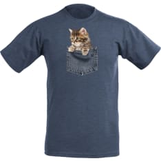 Mikebon Cat in the pocket T-shirt