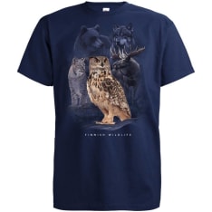Mikebon Pöllö Finnish Wildlife t-paita