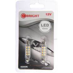C-Bright 12V SV8,5-8 white LED bulb