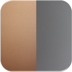 Aluco metallic silver/copper 500x3050mm interior and intermediate space board