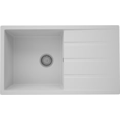 RH Rein 60 gray composite basin on counter top
