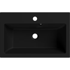 RH Geneva black 60 composite basin