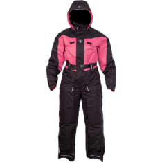 Snow Fox pink women's thermal overall