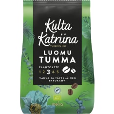 Kulta Katriina Organic dark roast coffee beans RAC 425g