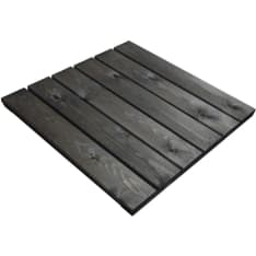 Tammiston Puu 600 x 600 mm x 16 mm grafiitin harmaa parvekelaatta